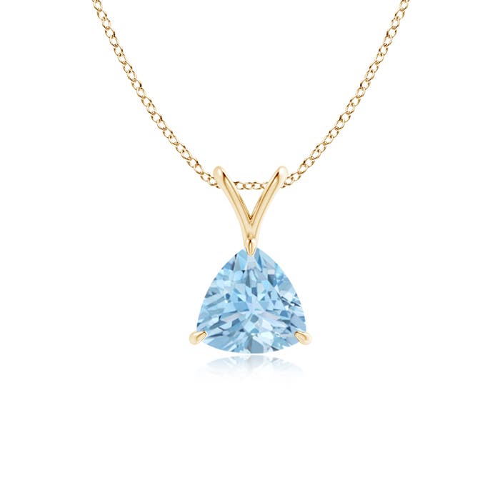 AAA - Aquamarine / 0.6 CT / 14 KT Yellow Gold