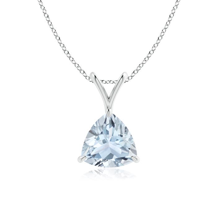 A - Aquamarine / 1 CT / 14 KT White Gold