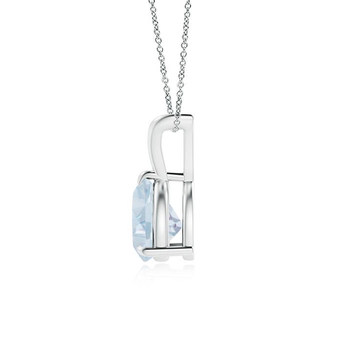 A - Aquamarine / 1 CT / 14 KT White Gold