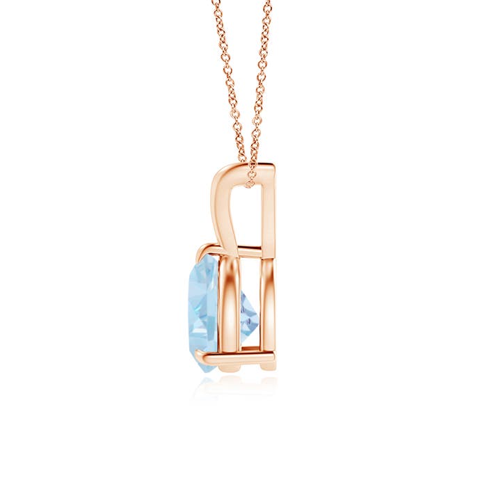 AA - Aquamarine / 1 CT / 14 KT Rose Gold