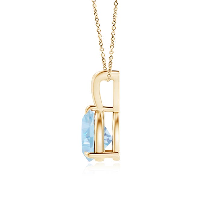 AA - Aquamarine / 1 CT / 14 KT Yellow Gold