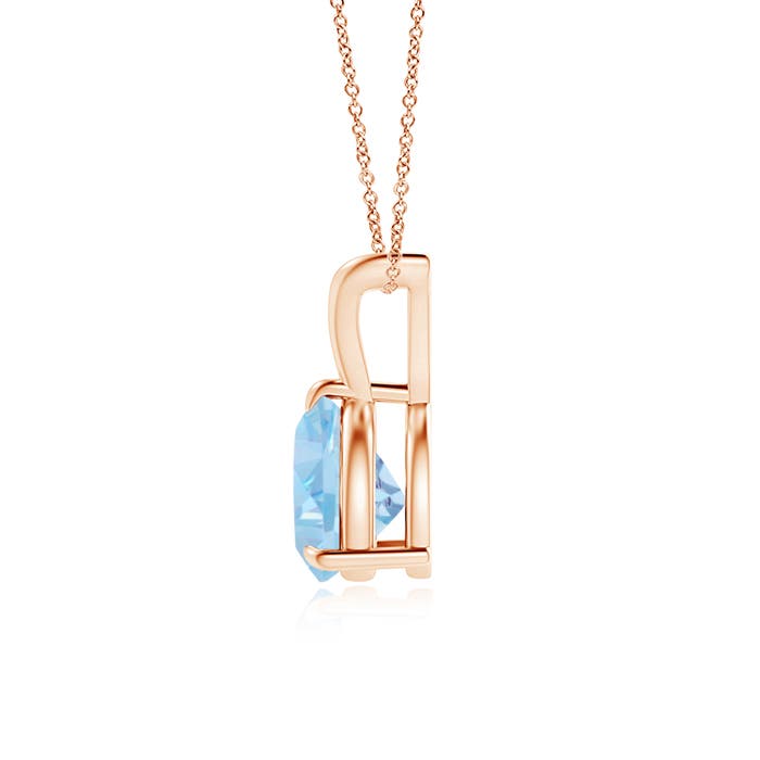 AAA - Aquamarine / 1 CT / 14 KT Rose Gold