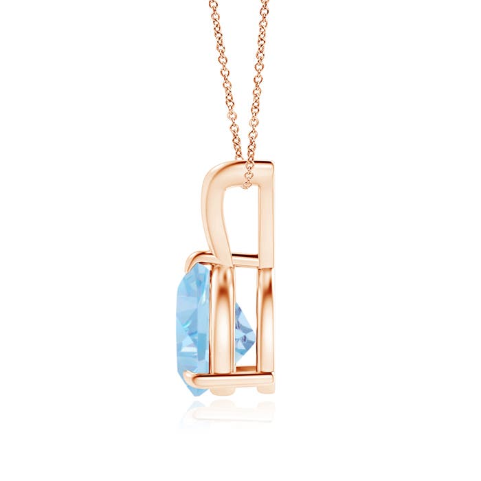 AAA - Aquamarine / 1.4 CT / 14 KT Rose Gold