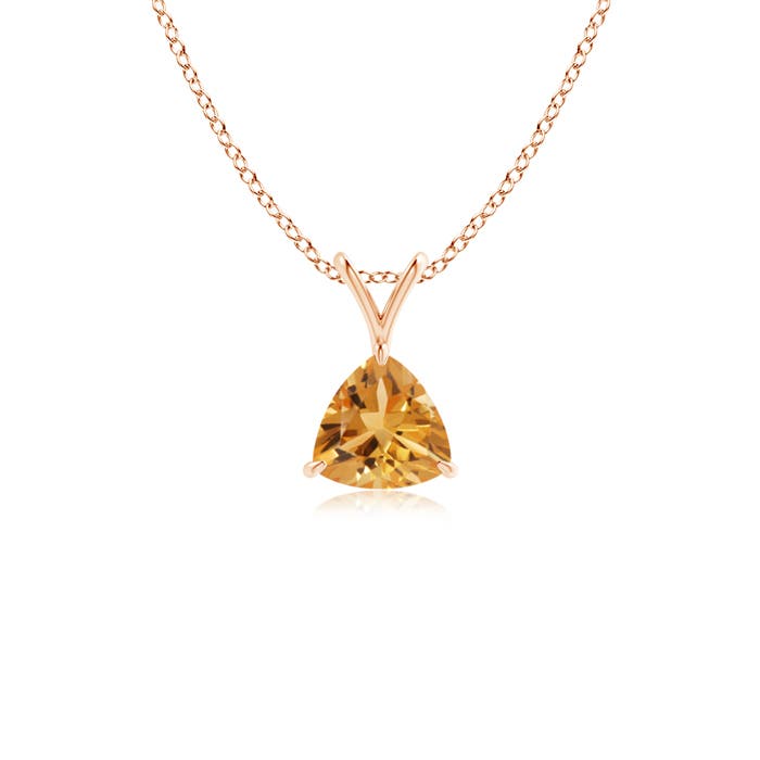 A - Citrine / 0.38 CT / 14 KT Rose Gold