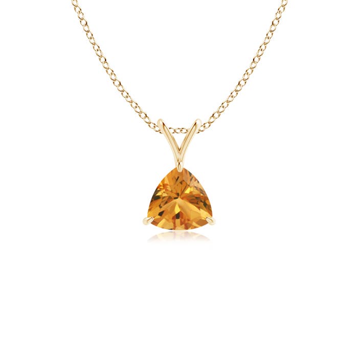 AA - Citrine / 0.38 CT / 14 KT Yellow Gold