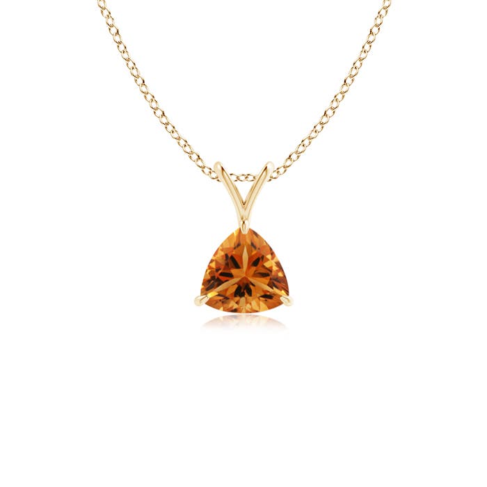 AAA - Citrine / 0.38 CT / 14 KT Yellow Gold