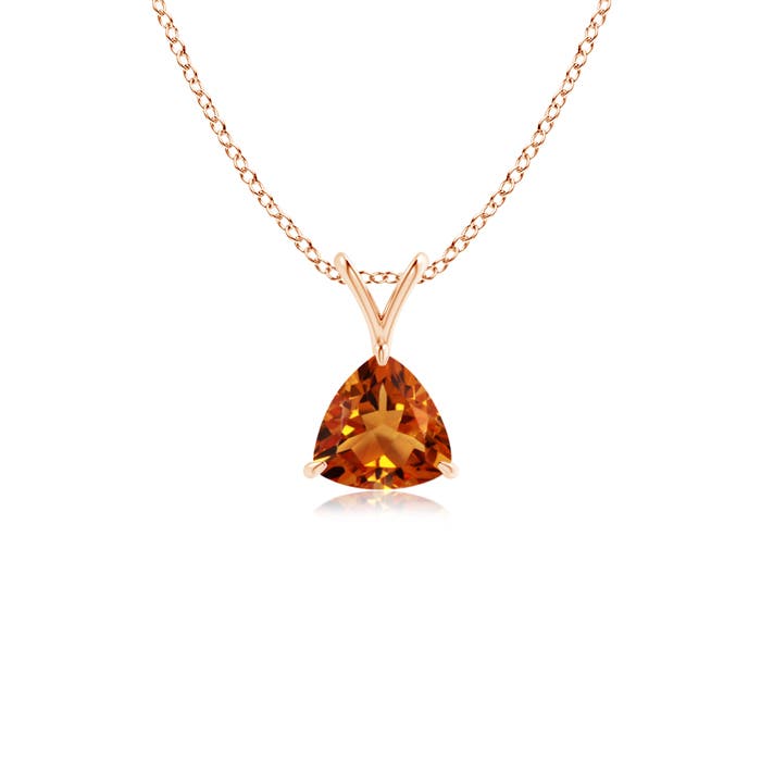 AAAA - Citrine / 0.38 CT / 14 KT Rose Gold