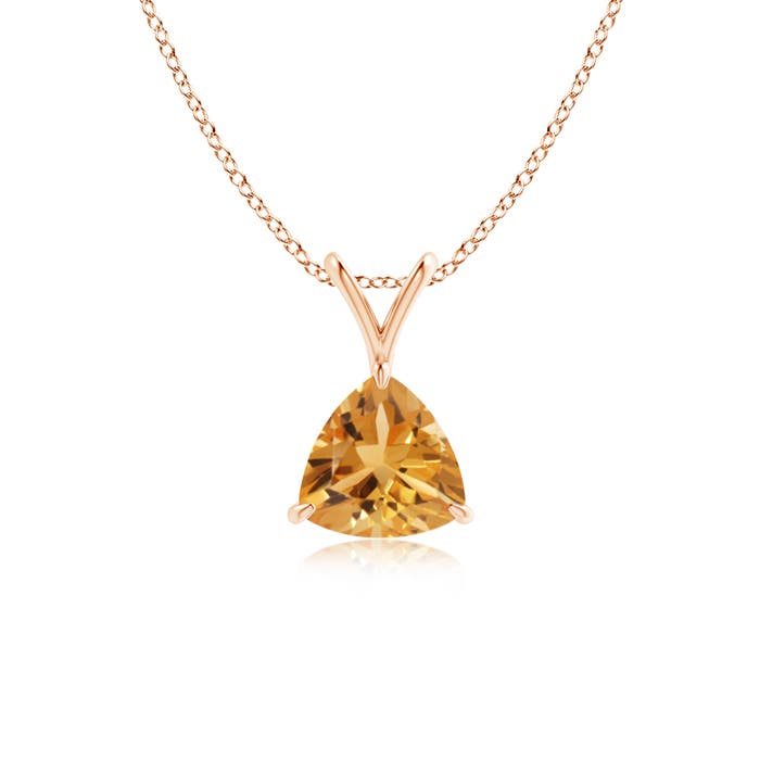 A - Citrine / 0.6 CT / 14 KT Rose Gold