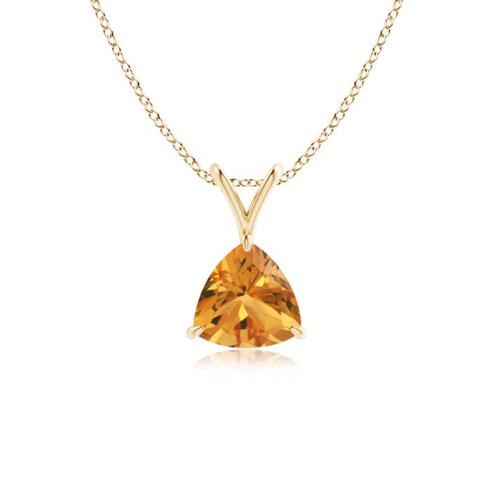 AA - Citrine / 0.6 CT / 14 KT Yellow Gold