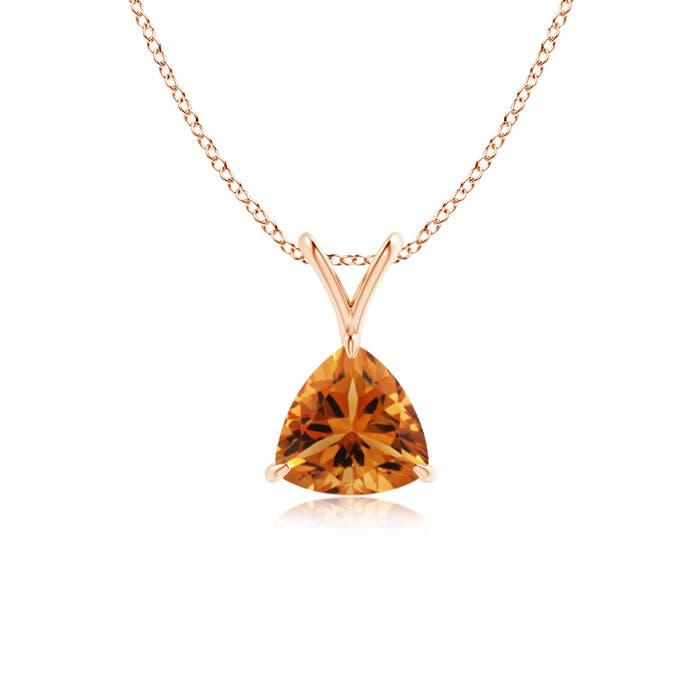 AAA - Citrine / 0.6 CT / 14 KT Rose Gold