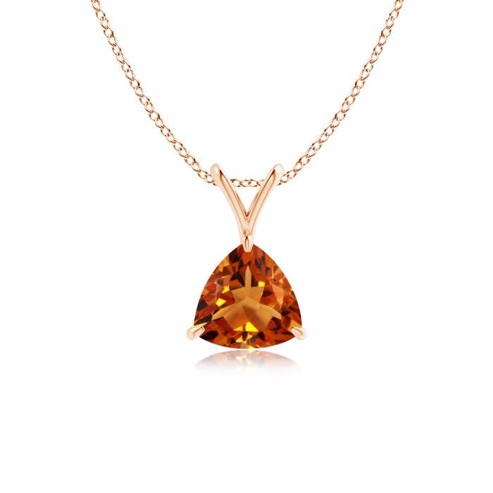 AAAA - Citrine / 0.6 CT / 14 KT Rose Gold