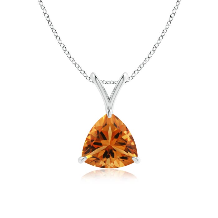 AAA - Citrine / 0.92 CT / 14 KT White Gold