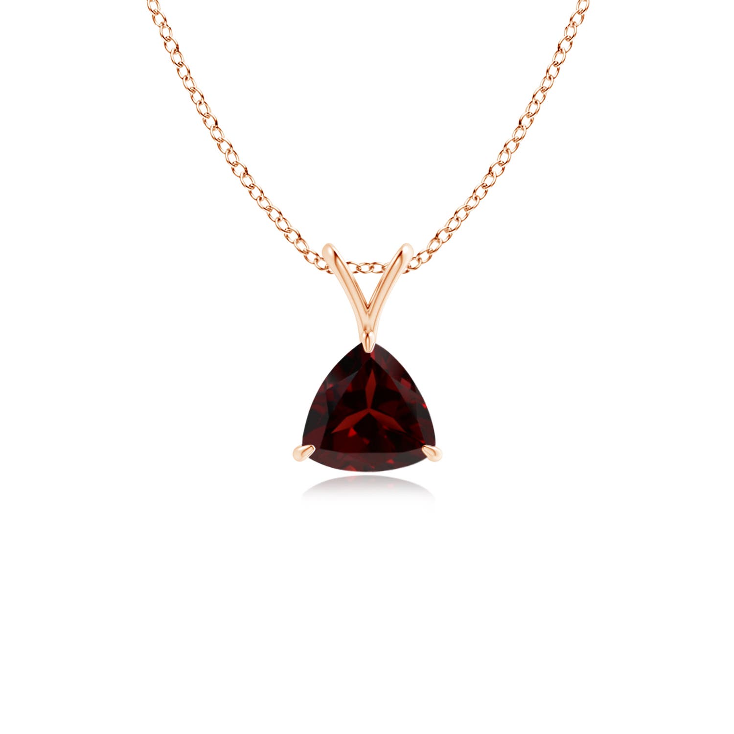 A - Garnet / 0.5 CT / 14 KT Rose Gold