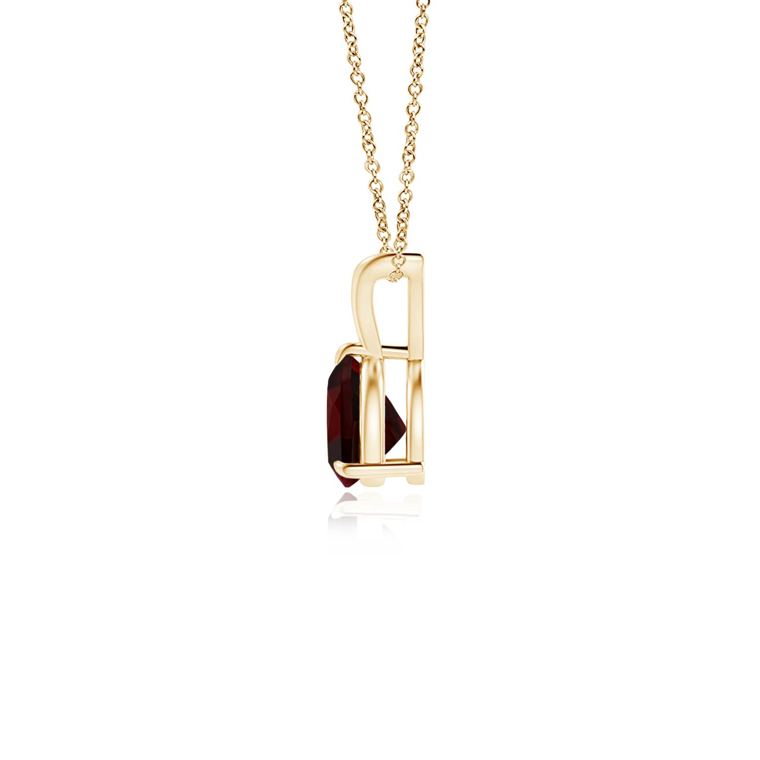 A - Garnet / 0.5 CT / 14 KT Yellow Gold