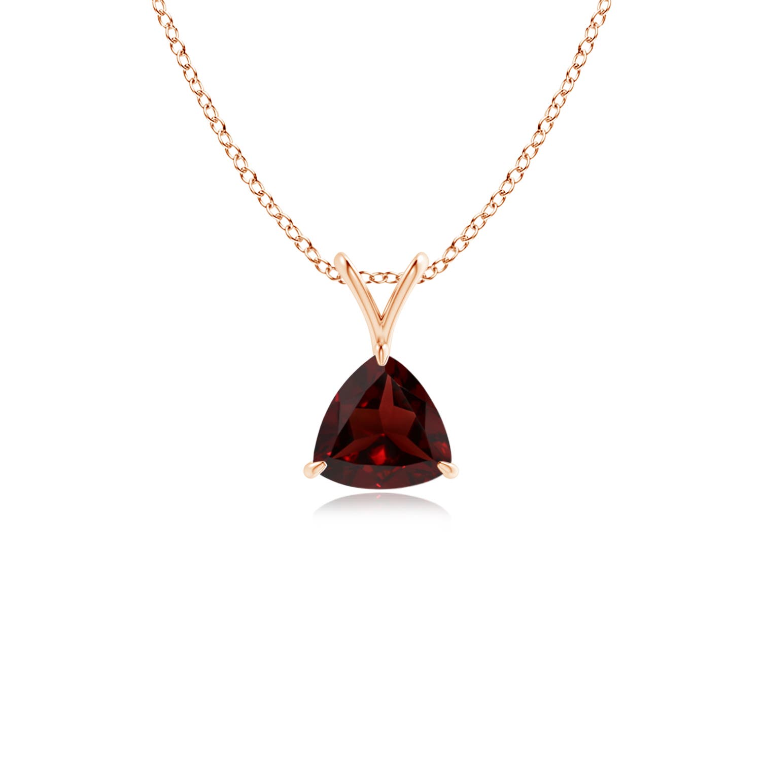 AA - Garnet / 0.5 CT / 14 KT Rose Gold