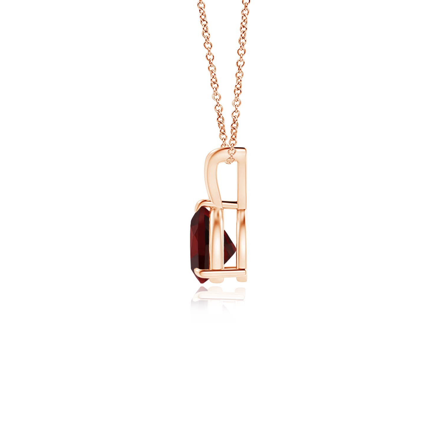 AAA - Garnet / 0.5 CT / 14 KT Rose Gold