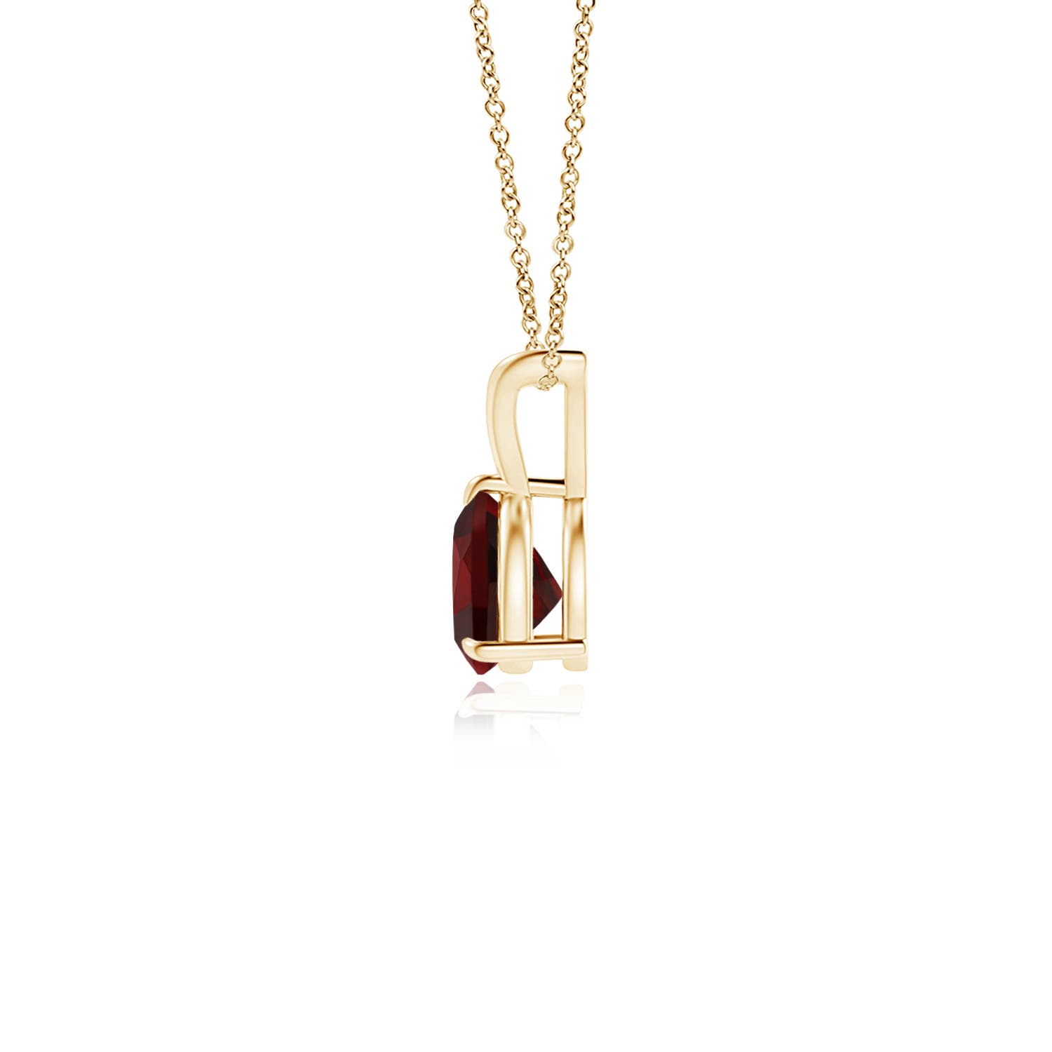 AAA - Garnet / 0.5 CT / 14 KT Yellow Gold