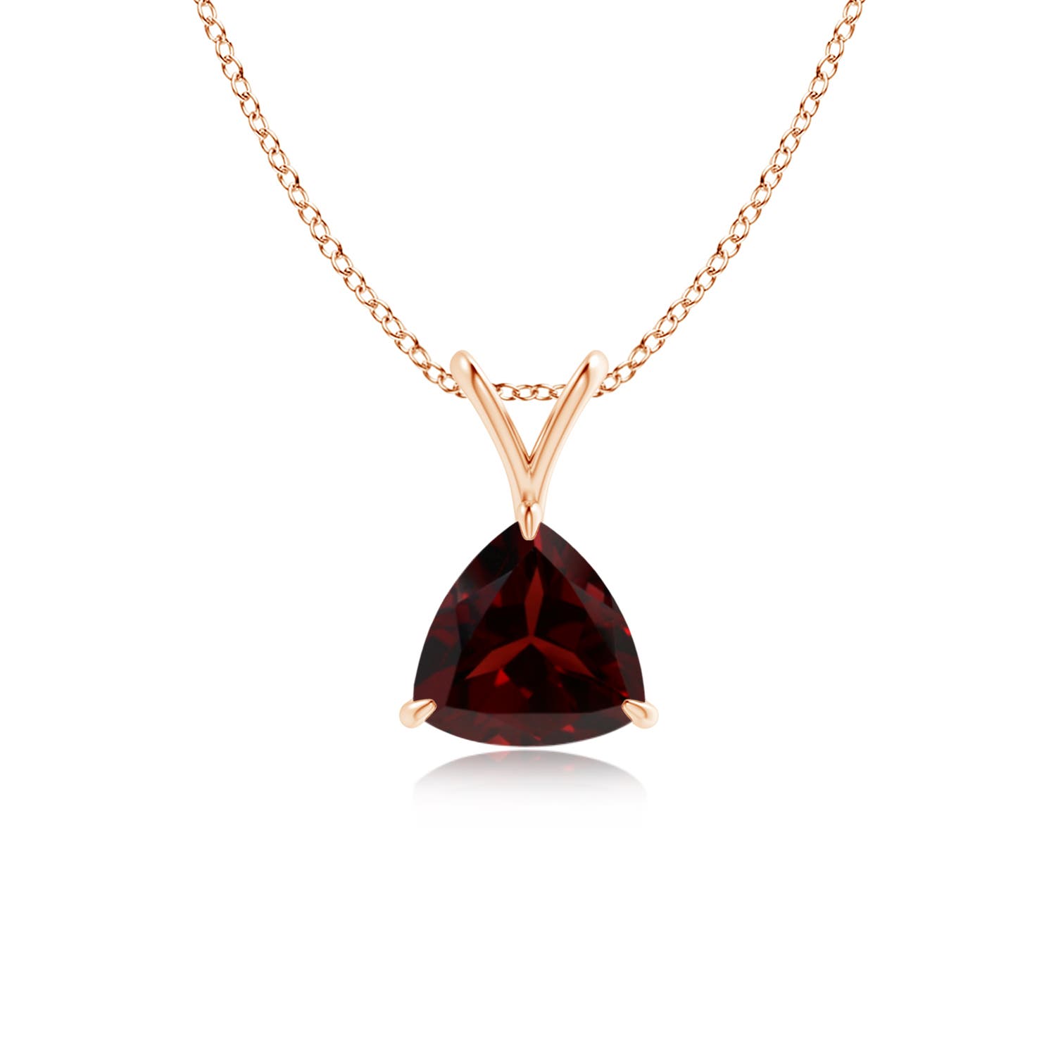 A - Garnet / 0.85 CT / 14 KT Rose Gold