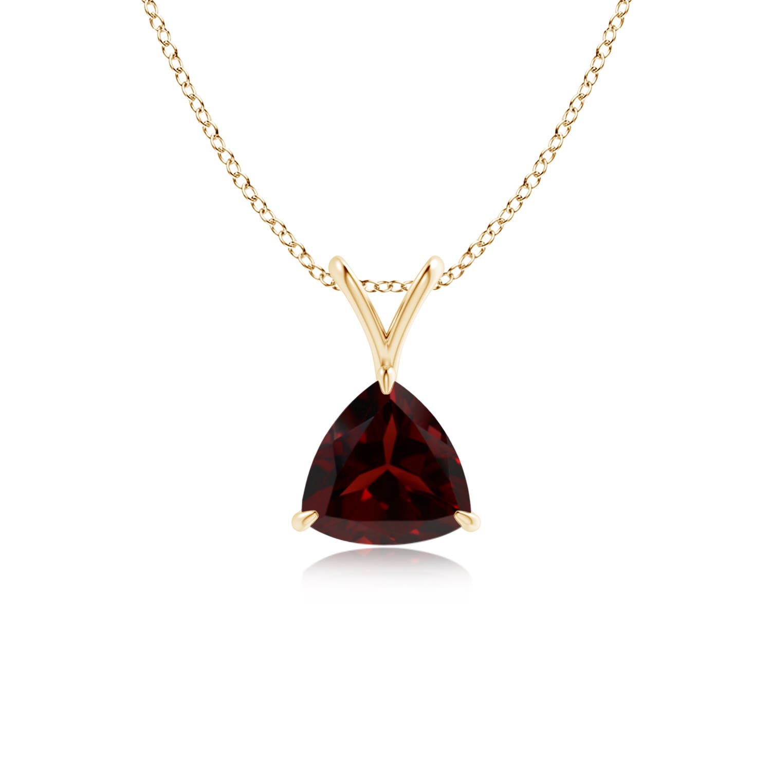 A - Garnet / 0.85 CT / 14 KT Yellow Gold