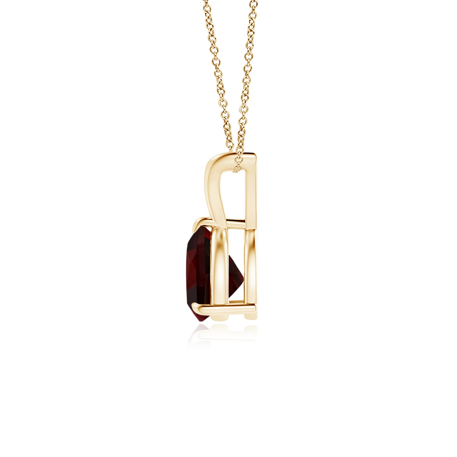 A - Garnet / 0.85 CT / 14 KT Yellow Gold