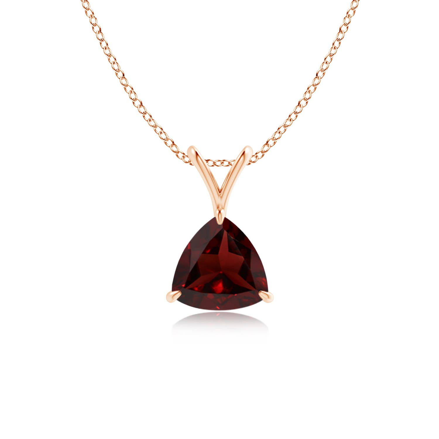 AA - Garnet / 0.85 CT / 14 KT Rose Gold