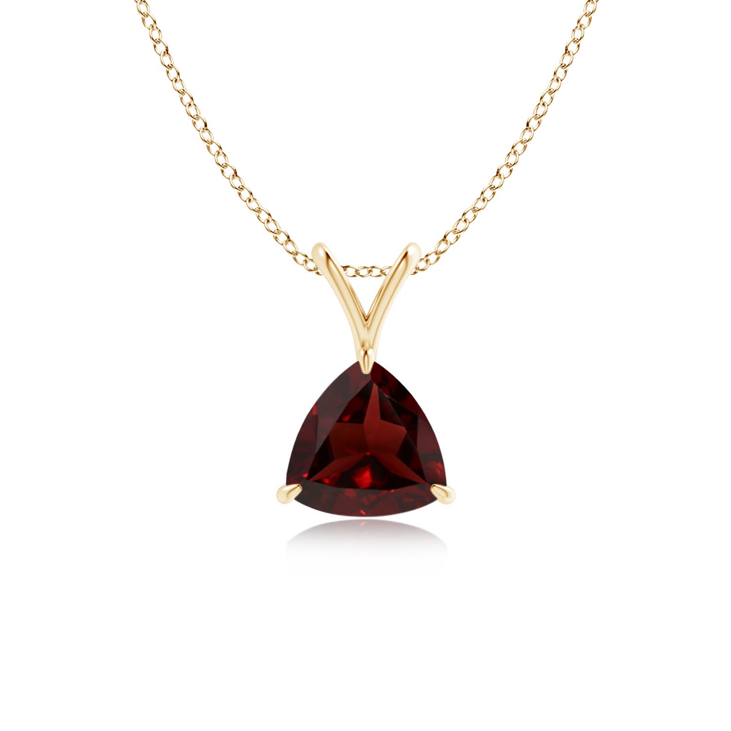 AA - Garnet / 0.85 CT / 14 KT Yellow Gold