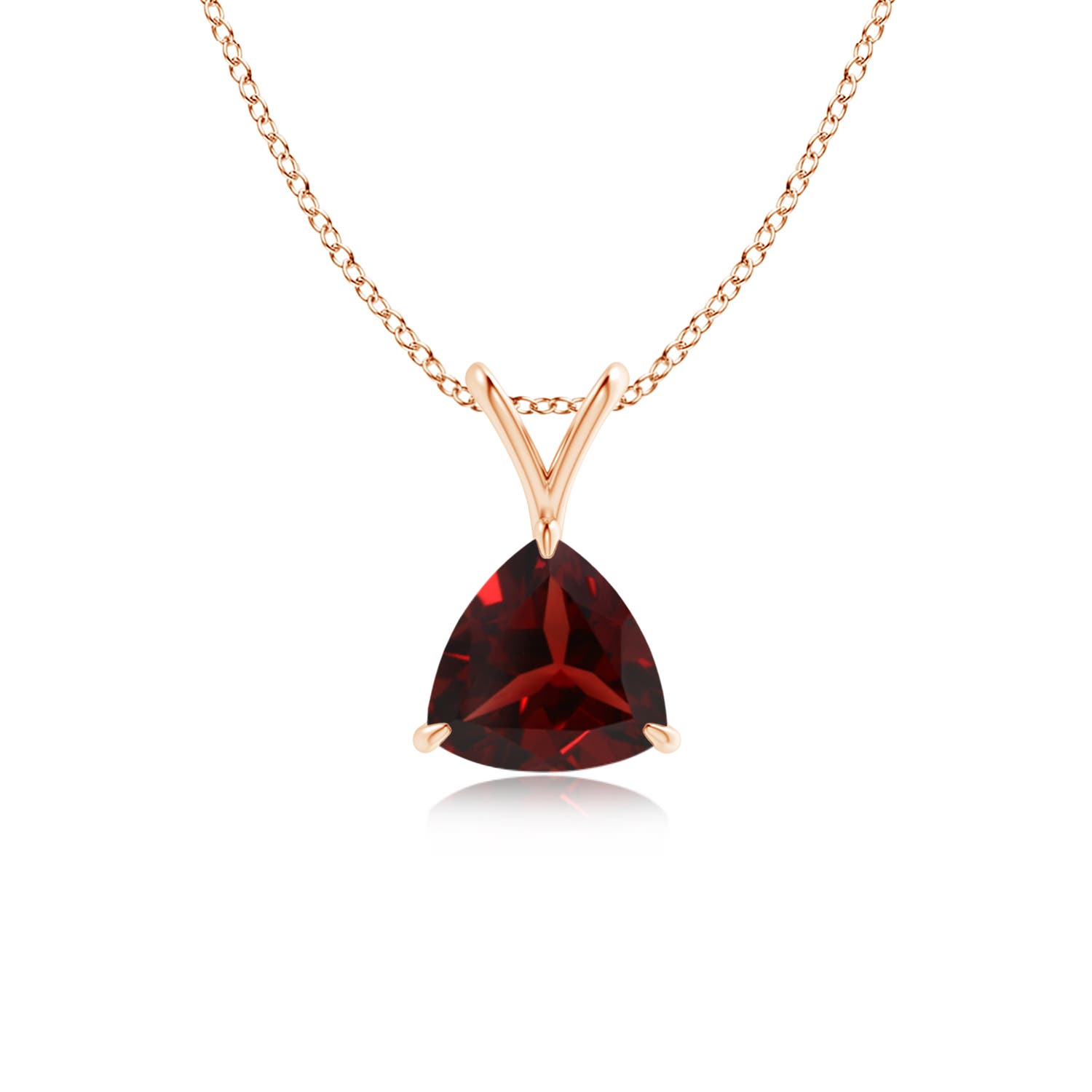 AAA - Garnet / 0.85 CT / 14 KT Rose Gold