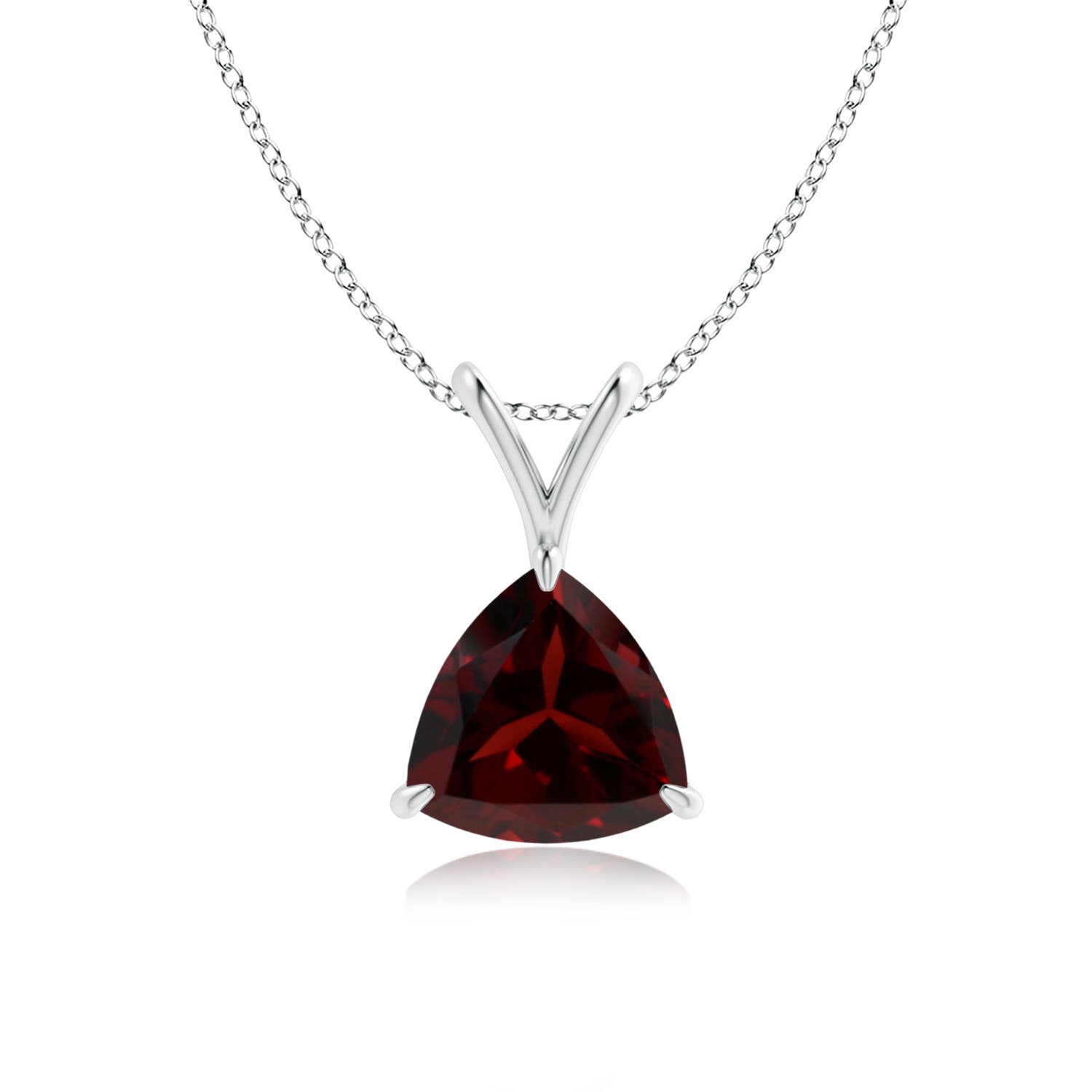 A - Garnet / 1.3 CT / 14 KT White Gold