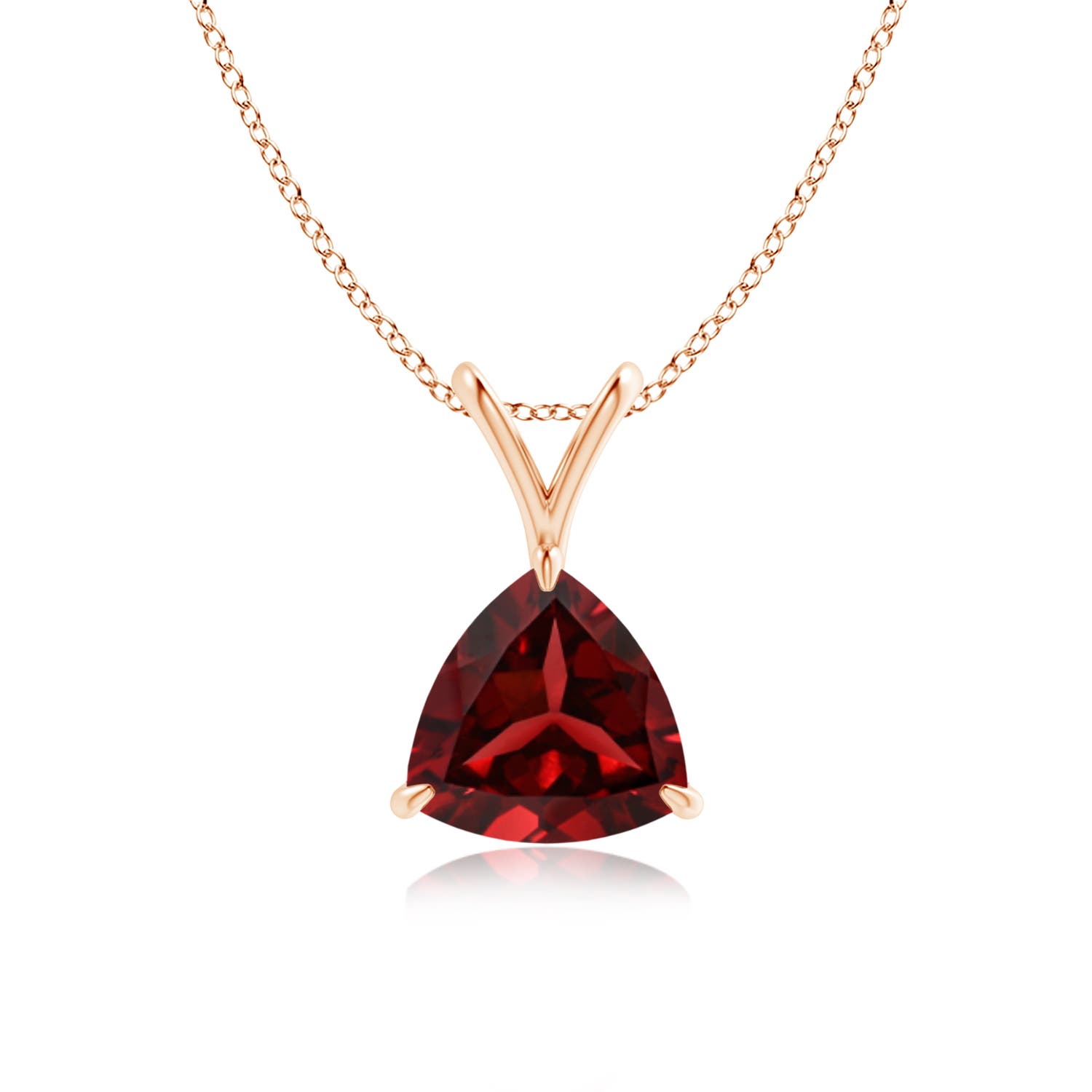 AAAA - Garnet / 1.3 CT / 14 KT Rose Gold