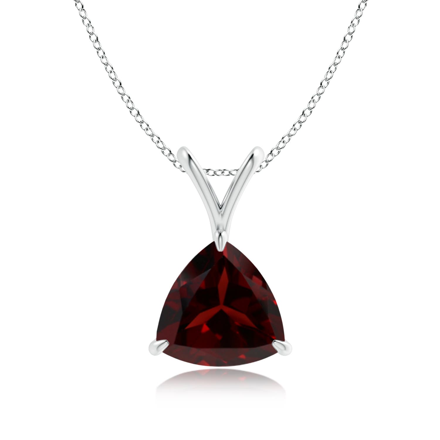 A - Garnet / 1.9 CT / 14 KT White Gold