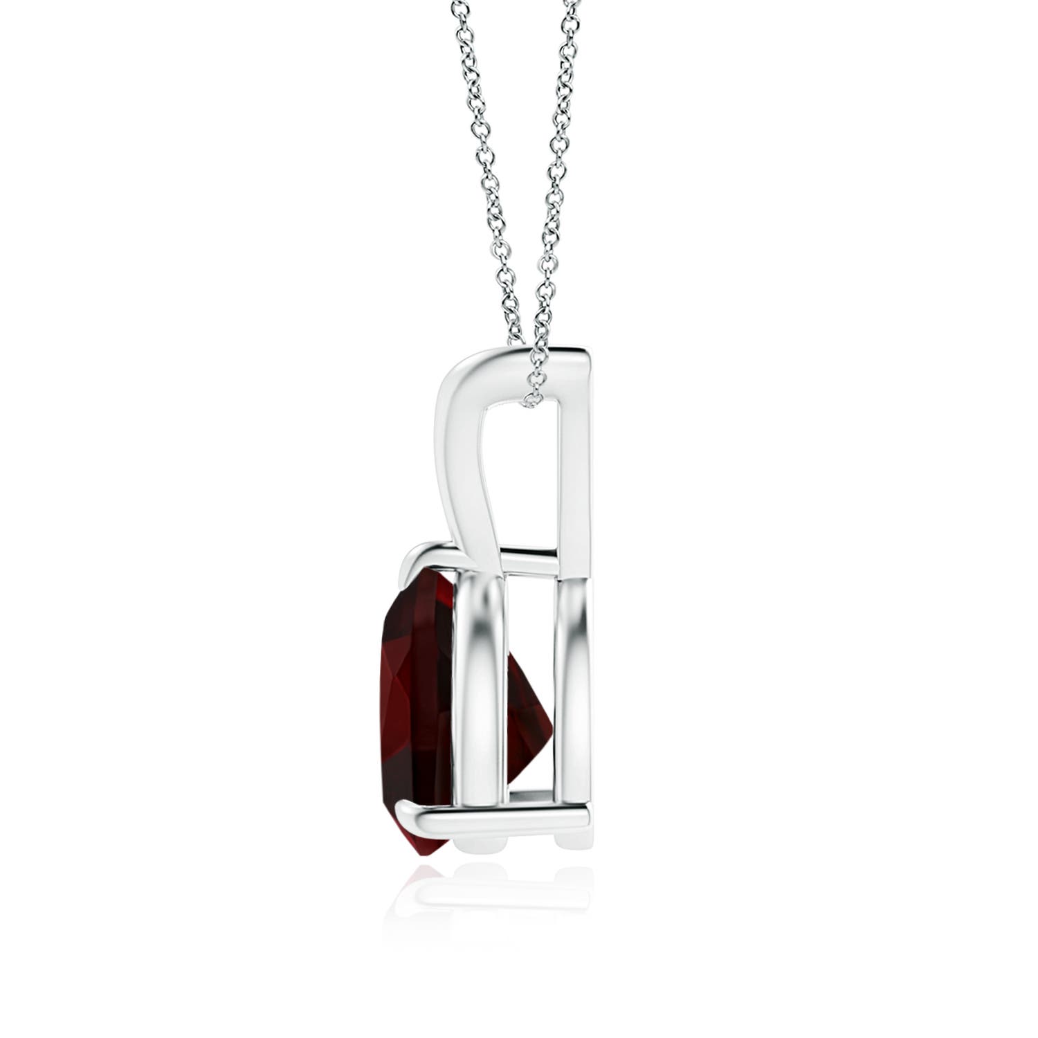 A - Garnet / 1.9 CT / 14 KT White Gold