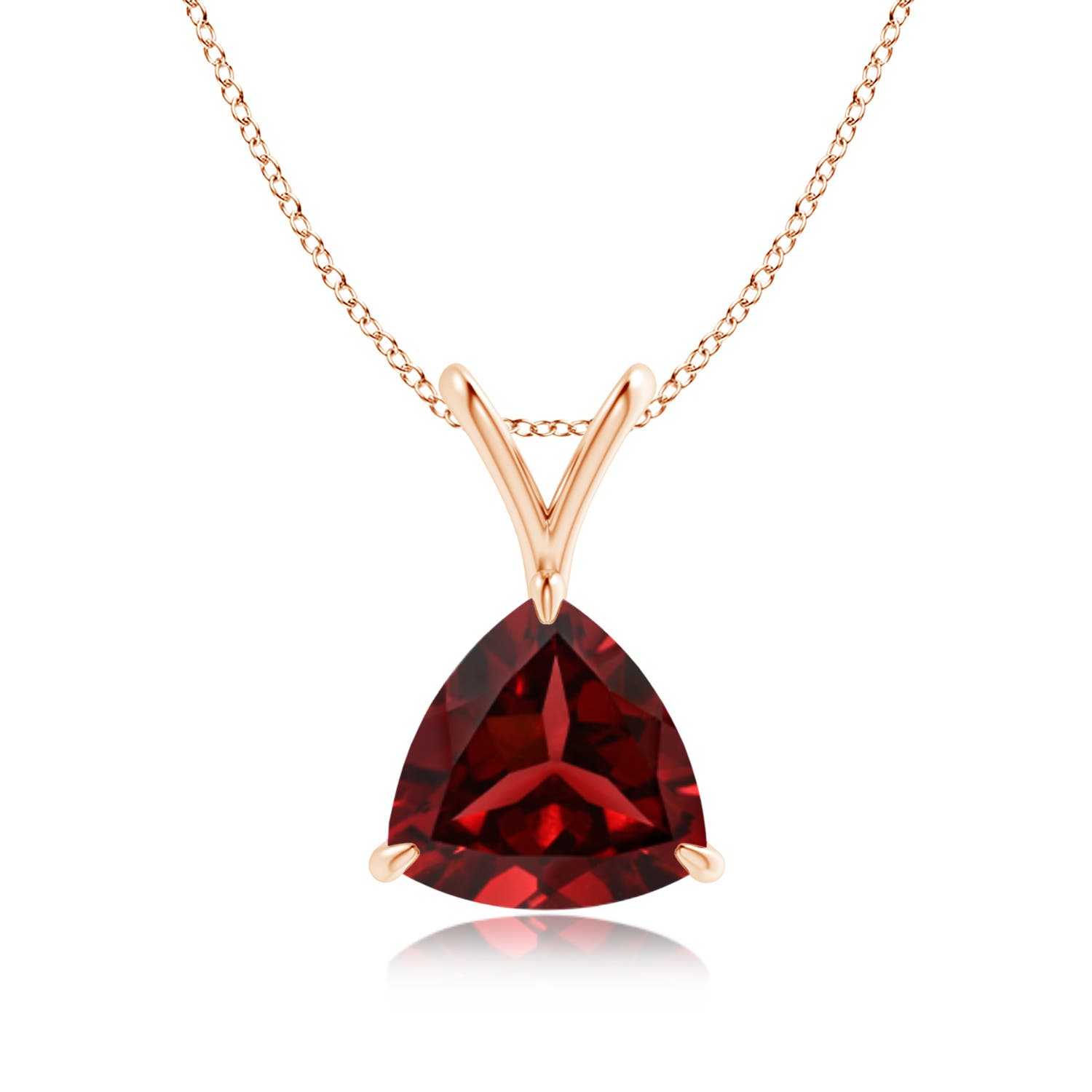 AAAA - Garnet / 1.9 CT / 14 KT Rose Gold