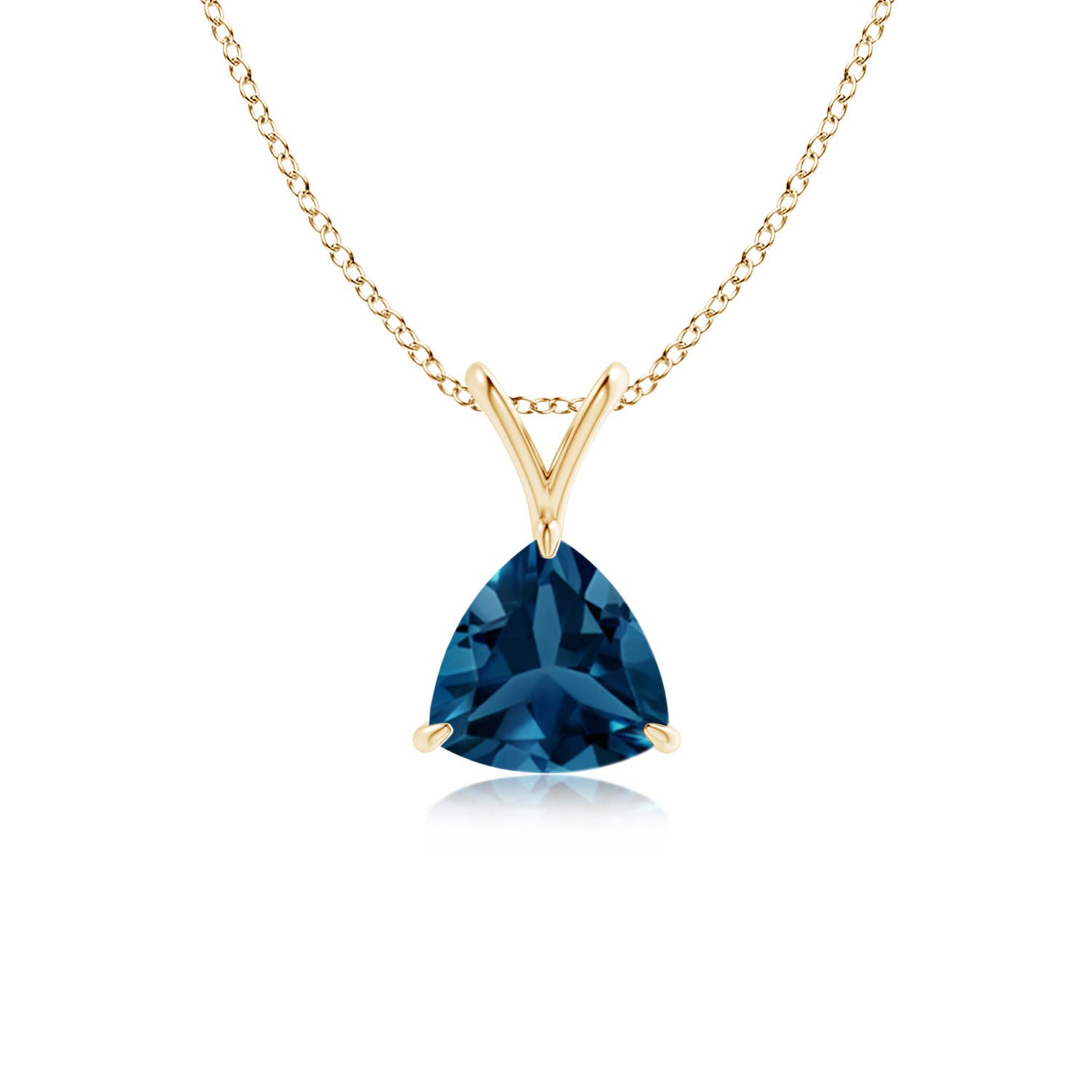 AAA - London Blue Topaz / 0.9 CT / 14 KT Yellow Gold