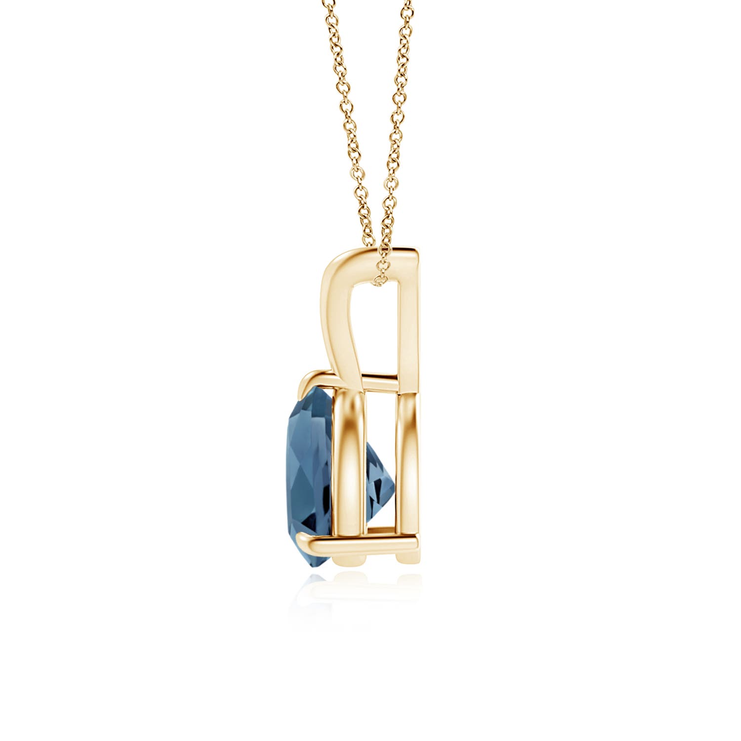 A - London Blue Topaz / 1.3 CT / 14 KT Yellow Gold