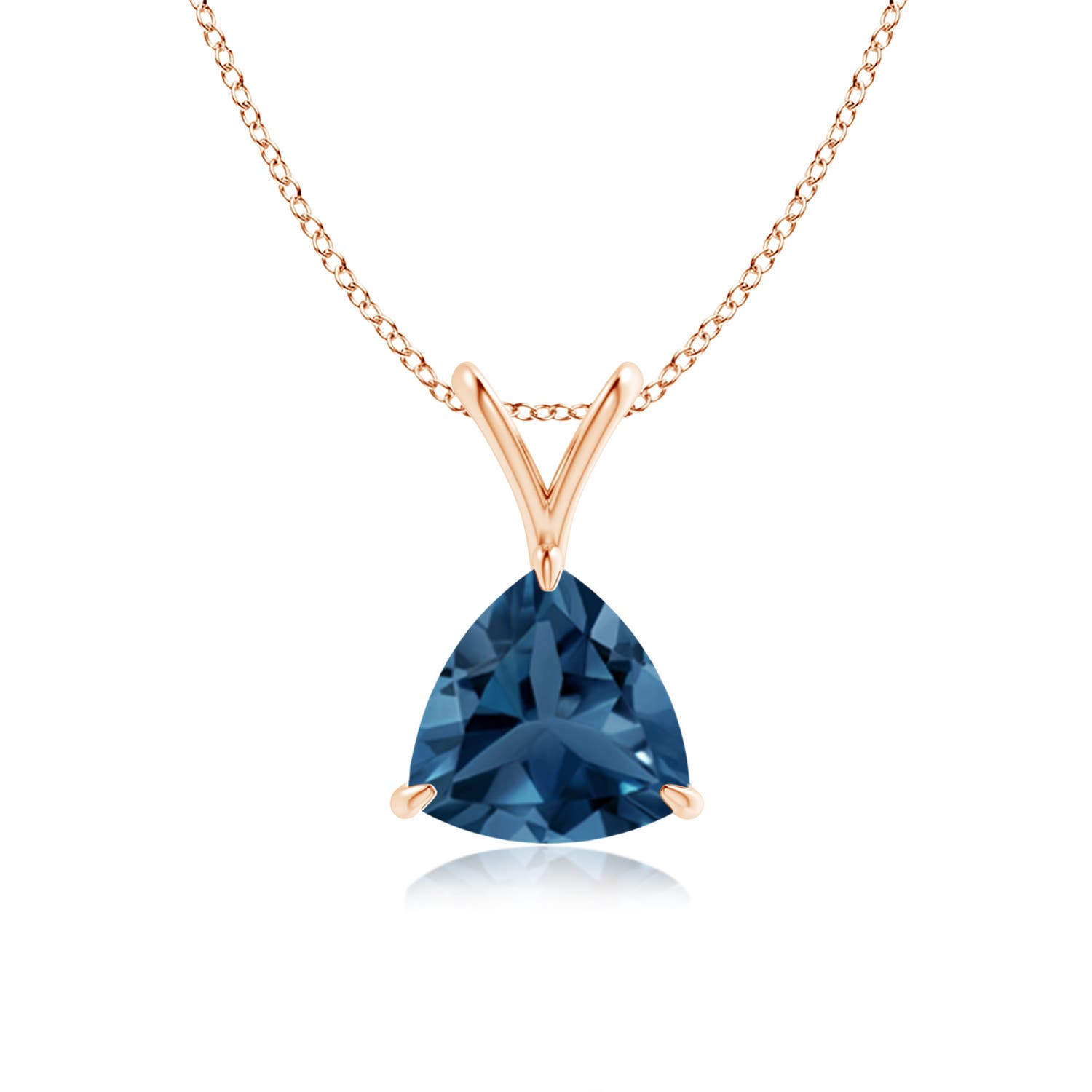 AA - London Blue Topaz / 1.3 CT / 14 KT Rose Gold