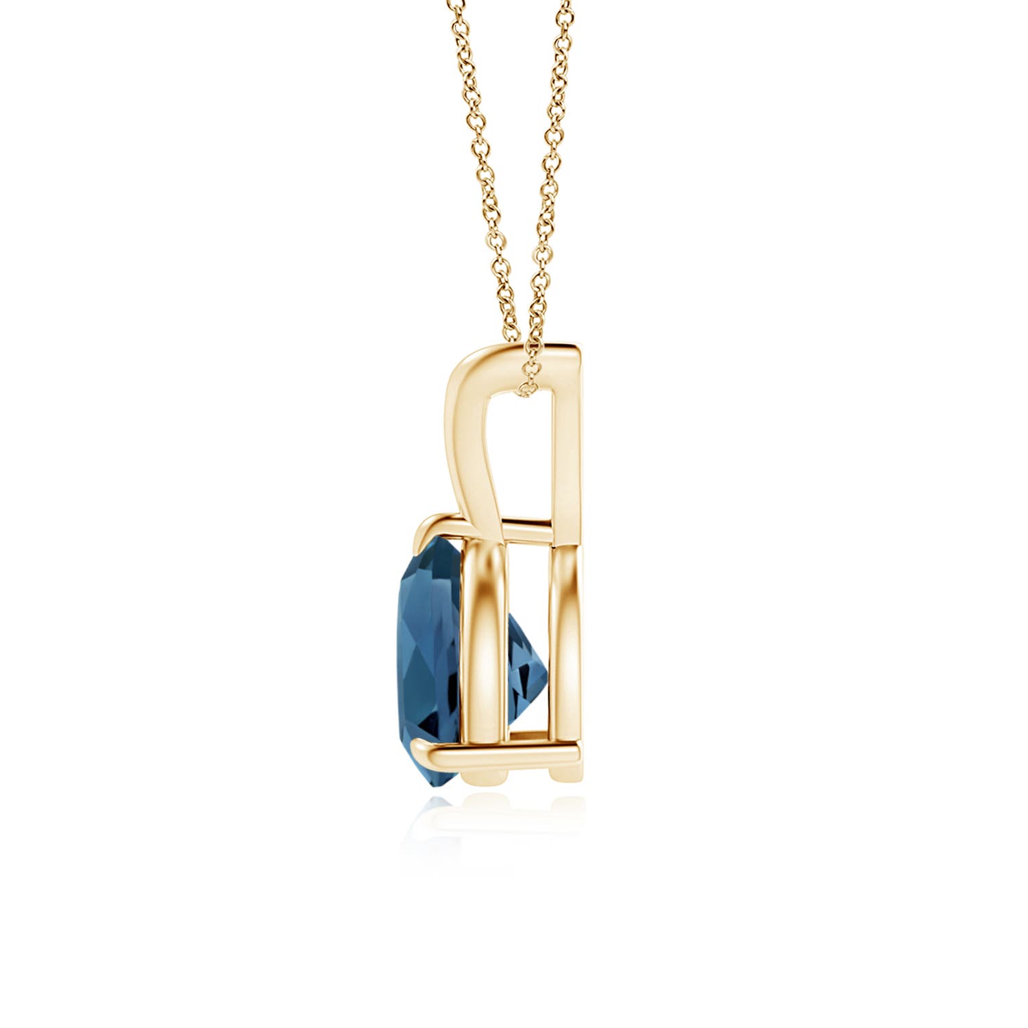 AA - London Blue Topaz / 1.3 CT / 14 KT Yellow Gold