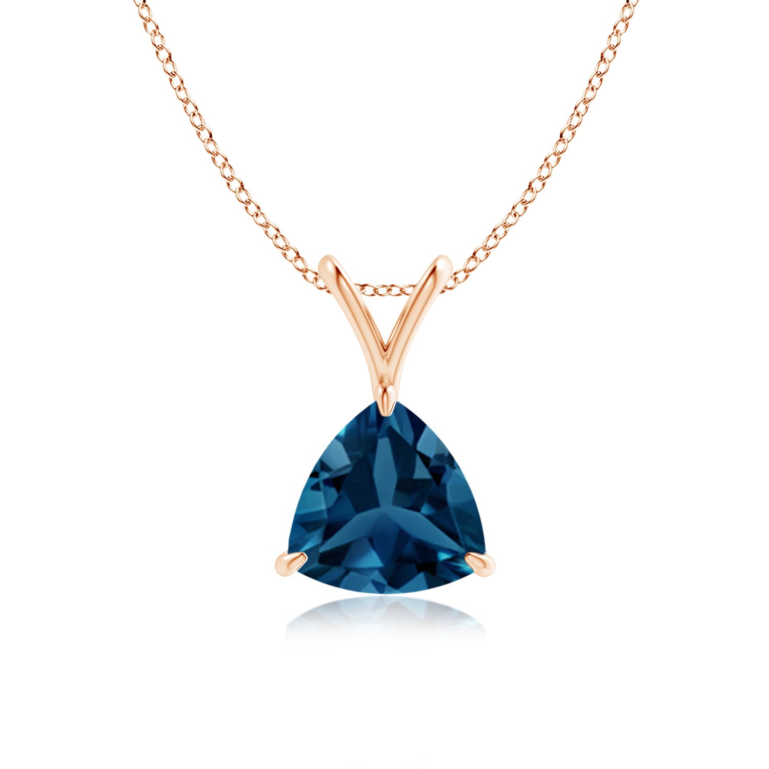 AAA - London Blue Topaz / 1.3 CT / 14 KT Rose Gold