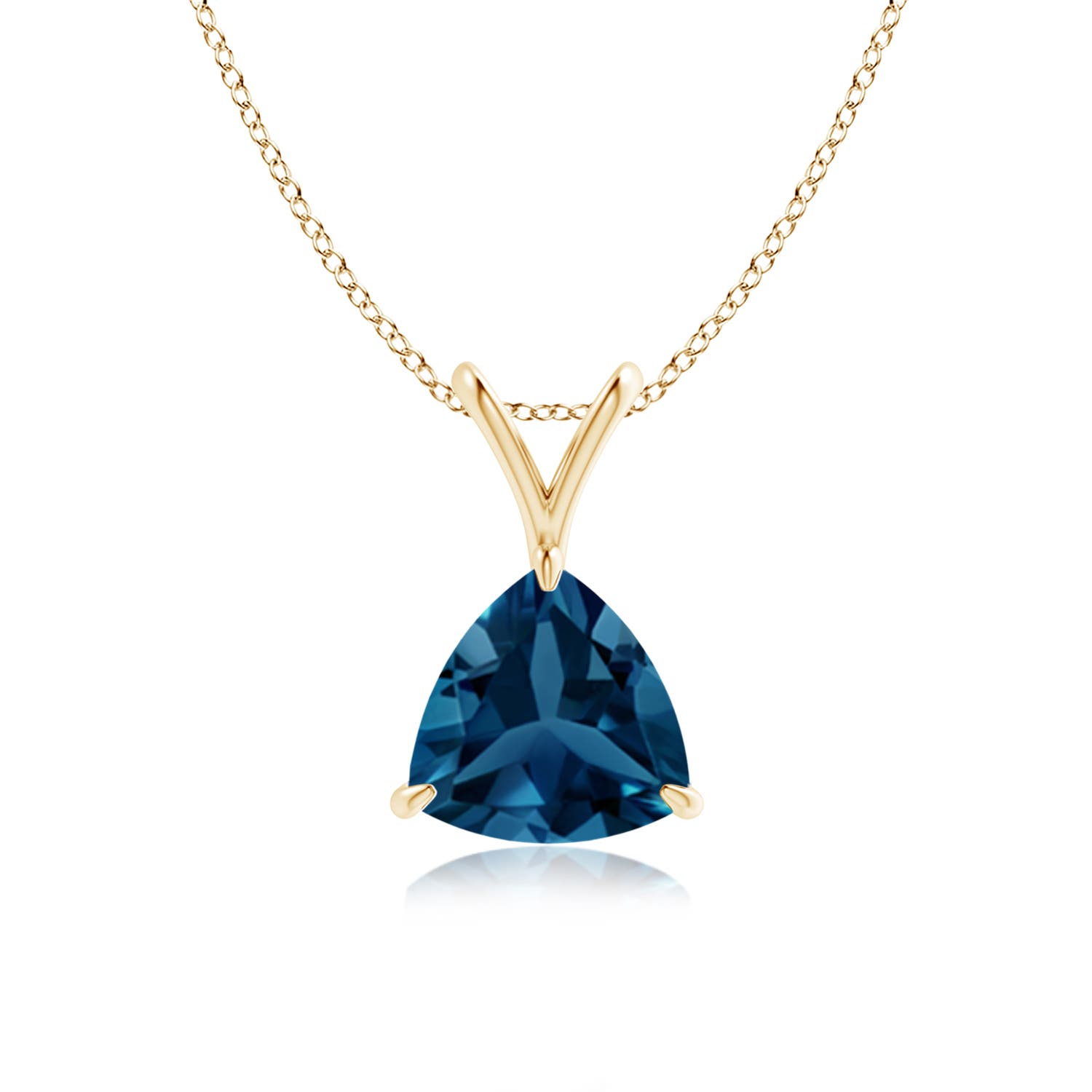 AAA - London Blue Topaz / 1.3 CT / 14 KT Yellow Gold