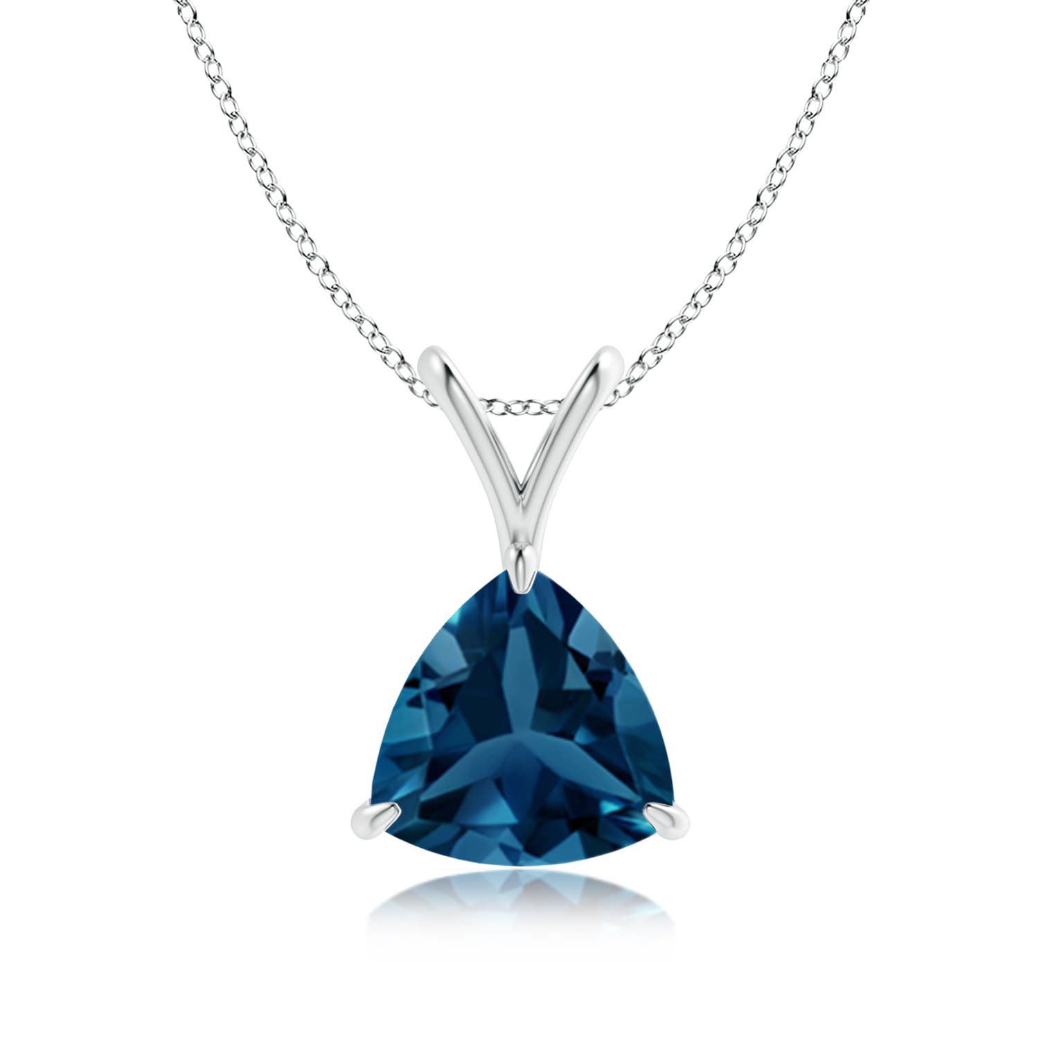 AAA - London Blue Topaz / 2.2 CT / 14 KT White Gold