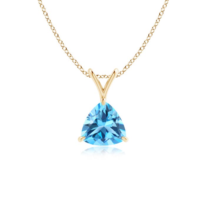 AAA - Swiss Blue Topaz / 0.9 CT / 14 KT Yellow Gold