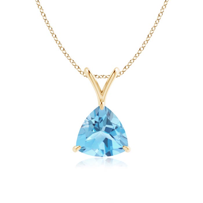 A - Swiss Blue Topaz / 1.3 CT / 14 KT Yellow Gold