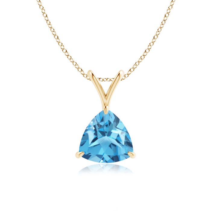 AA - Swiss Blue Topaz / 1.3 CT / 14 KT Yellow Gold