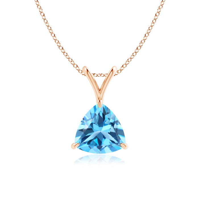 AAA - Swiss Blue Topaz / 1.3 CT / 14 KT Rose Gold