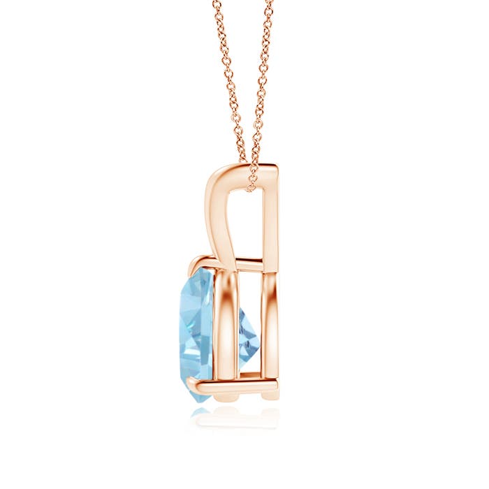 A - Swiss Blue Topaz / 2.2 CT / 14 KT Rose Gold