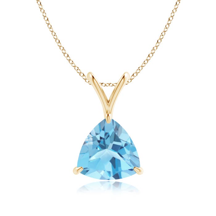 A - Swiss Blue Topaz / 2.2 CT / 14 KT Yellow Gold