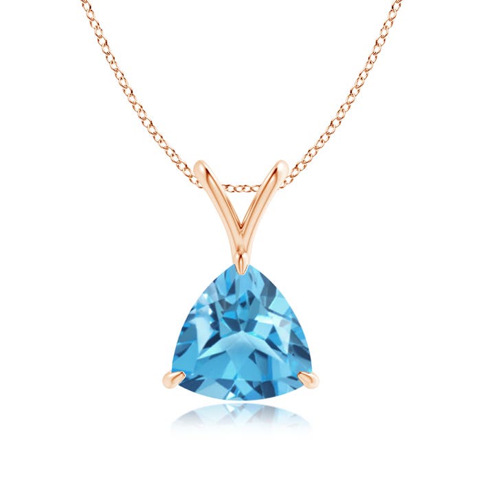 AA - Swiss Blue Topaz / 2.2 CT / 14 KT Rose Gold