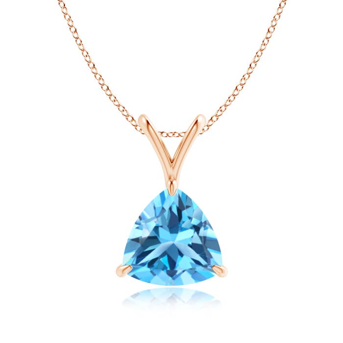 AAA - Swiss Blue Topaz / 2.2 CT / 14 KT Rose Gold