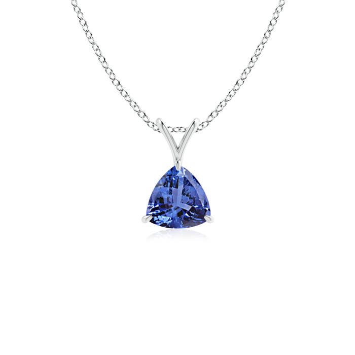 AA - Tanzanite / 0.4 CT / 14 KT White Gold