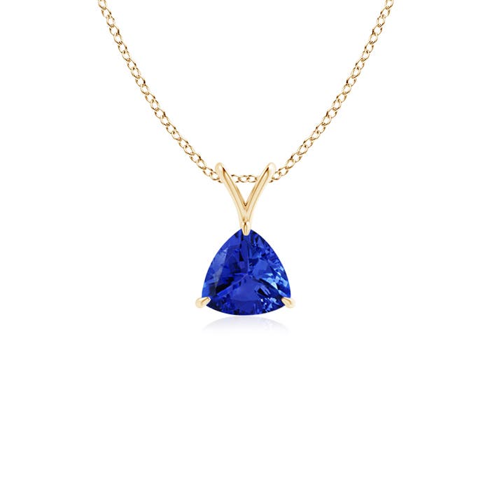 AAA - Tanzanite / 0.4 CT / 14 KT Yellow Gold