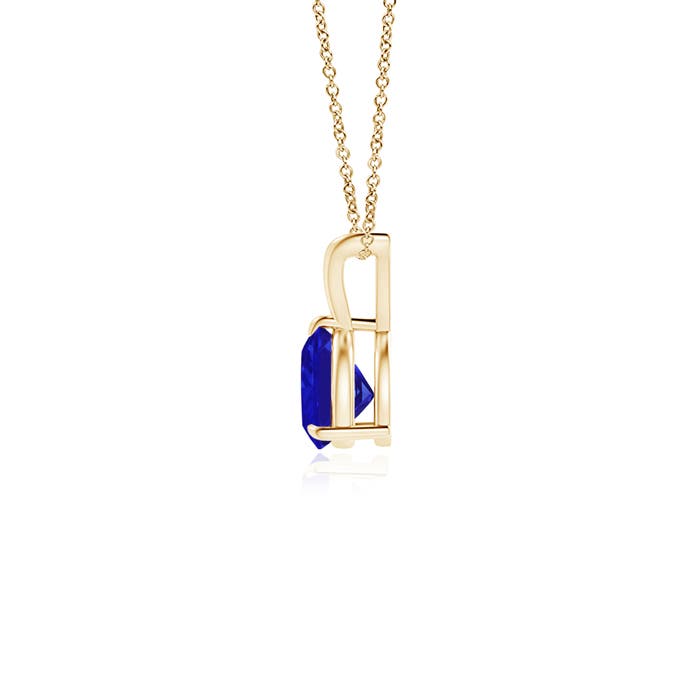 AAAA - Tanzanite / 0.4 CT / 14 KT Yellow Gold